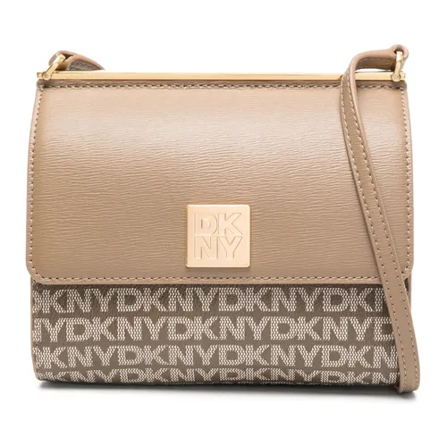Beige Leather Crossbody Bag - Dkny - Modalova