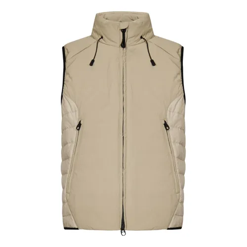 Beige Quilted Waterproof Sleeveless Coat - JG1 - Modalova