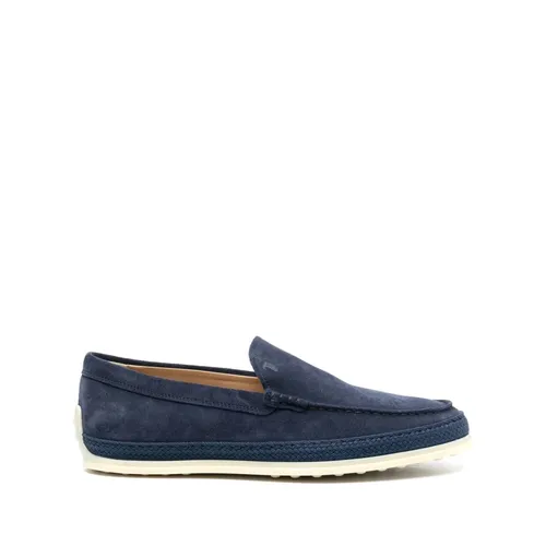 Blue Almond Toe Slip-On Flat Shoes - Tod's - Modalova
