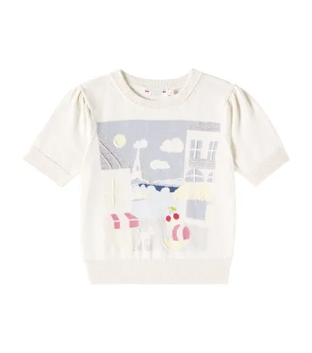 Elvira jacquard cotton sweater - Bonpoint - Modalova