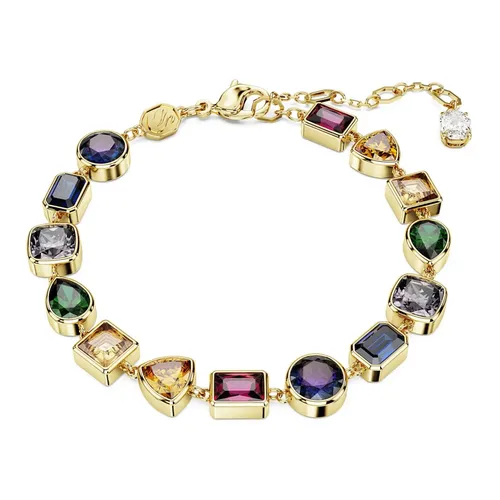 Bracelet Unisex Stilla Tennis Bracelet Multicolored Gold 5662925 - Swarovski - Modalova