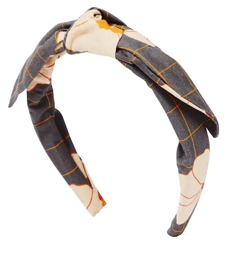 Printed cotton headband - C'era Una Volta - Modalova