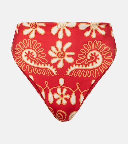 Lulu printed high-rise bikini bottoms - Cala de la Cruz - Modalova