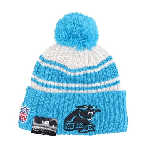Carolina Panthers Pom Pom Beanie Hat - New Era - Modalova