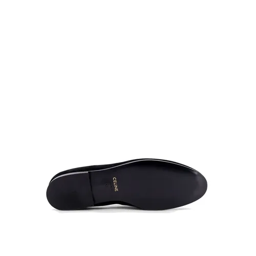Velvet Loafers With Embroidered Triomphe Logo Calf Leather - Men - Celine - Modalova