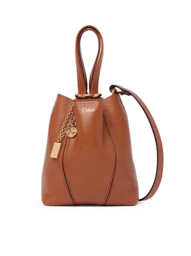 CHLOÉ SPIN SMALL TOTE BAG IN GRAINY LEATHER - Woman - Chloe` - Modalova