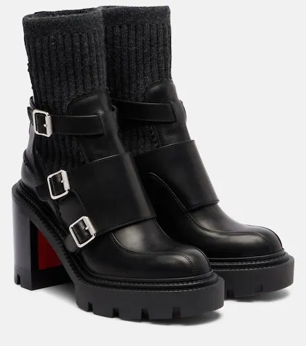 Cortinetta College 100 leather ankle boots - Christian Louboutin - Modalova