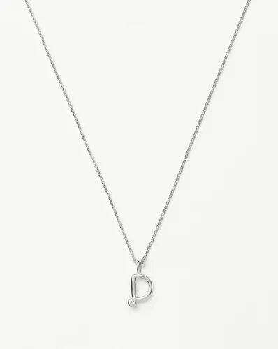 Curly Molten Mini Initial Necklace - D | Sterling Silver - Missoma - Modalova
