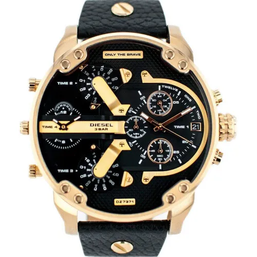 DZ7371 MR Daddy 2.0 Gold Case Men's Watch - Size One Size - Diesel - Modalova