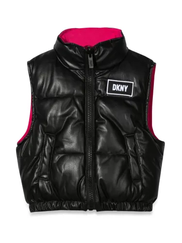 Reversible sleeveless down jacket - dkny - Modalova