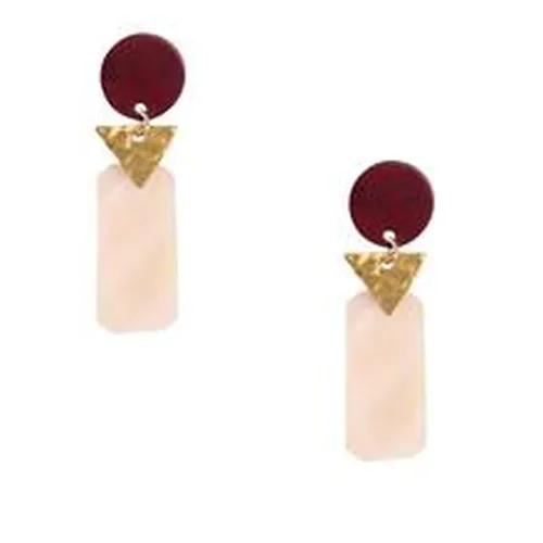 Ela Earrings Berry by - Daughters of the Ganges - Modalova