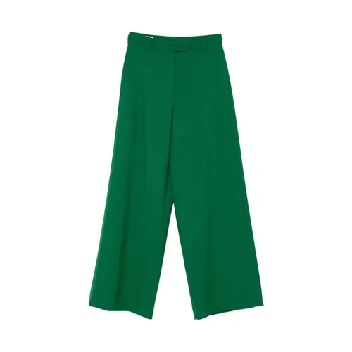 Emerald Green Straight Hem Pants - Dries Van Noten - Modalova