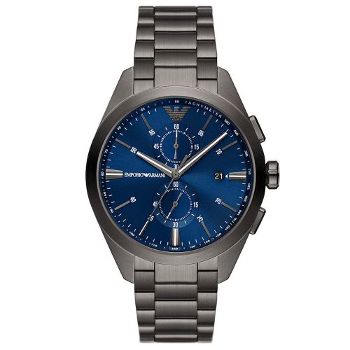 AR11481 Claudio Blue Dial Chronograph Mens Watch - Size One Size - Emporio Armani - Modalova
