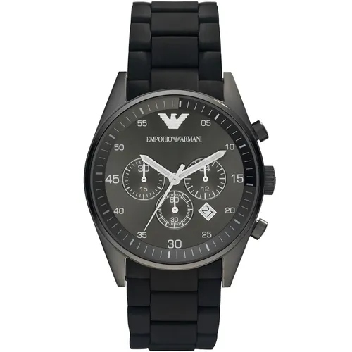 AR5889 Tazio Large Dial Chronograph Men's Watch - Size One Size - Emporio Armani - Modalova