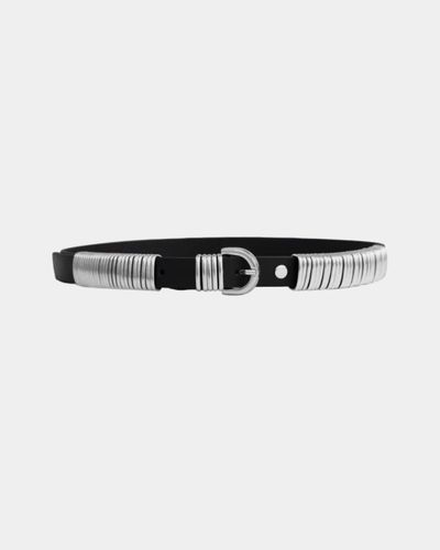 Ring Belt Silver Black + - Unisex - Federica Tosi - Modalova