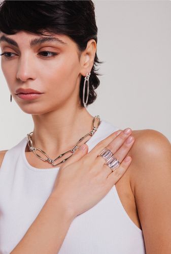 Ring Square Silver Rings - Unisex - Federica Tosi - Modalova