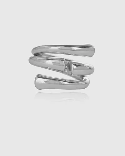 Ring Tube Silver Rings - Unisex - Federica Tosi - Modalova