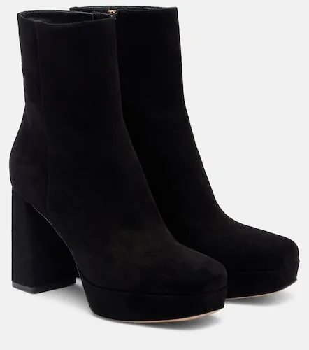 Daisen 95 suede platform ankle boots - Gianvito Rossi - Modalova