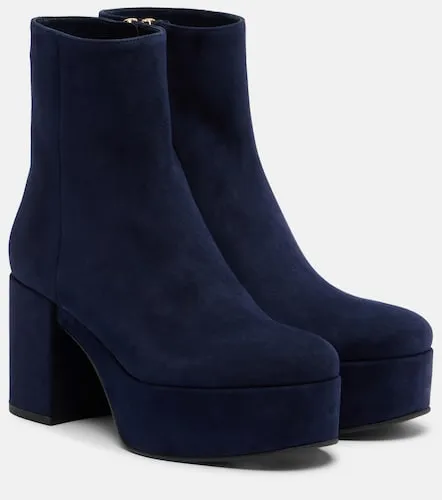 Sally suede platform ankle boots - Gianvito Rossi - Modalova