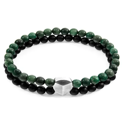 Jade Iguazu Silver and Stone Bracelet - ANCHOR & CREW - Modalova