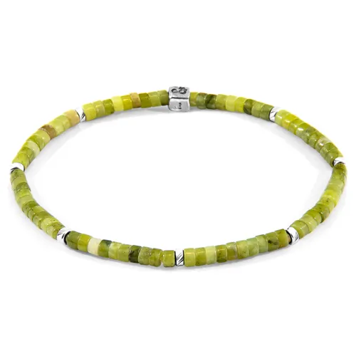 Jade Tekapo Silver and Stone Bracelet - ANCHOR & CREW - Modalova