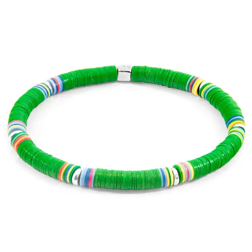 Nakuru Silver and Vinyl Disc Bracelet - ANCHOR & CREW - Modalova