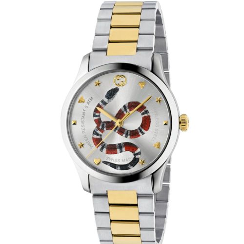 YA1264075 G-Timeless Two-Tone Men's Watch - Size One Size - Gucci - Modalova