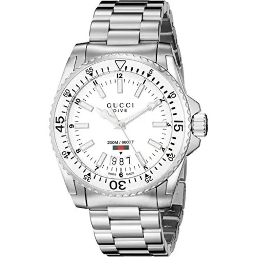 YA136302 Dive Stainless Steel 40mm Men's Watch - Size One Size - Gucci - Modalova