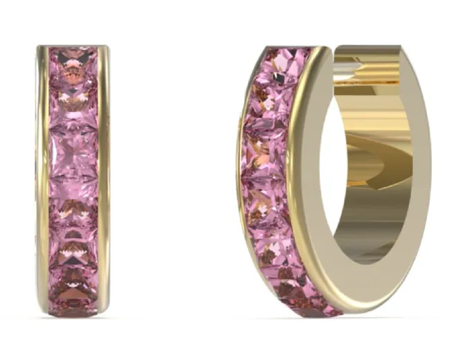 JUBE03134JWYGFCT/U "Huggie Me" Earrings Gold-Plated / Jewellery - Guess - Modalova