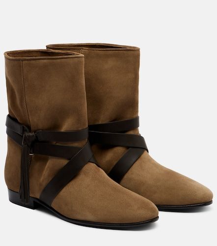 Rejen leather-trimmed suede ankle boots - Isabel Marant - Modalova