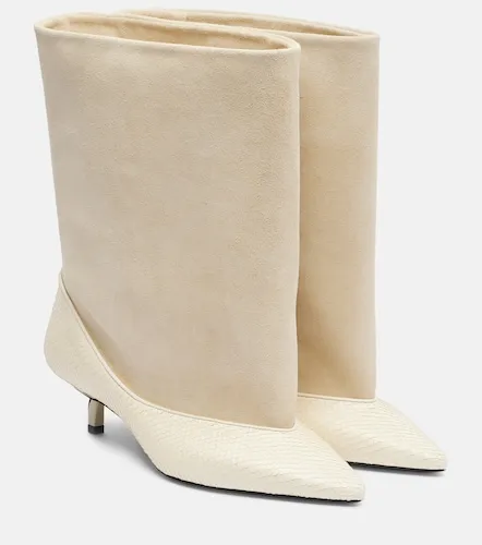 Tourni leather and suede ankle boots - Jacquemus - Modalova
