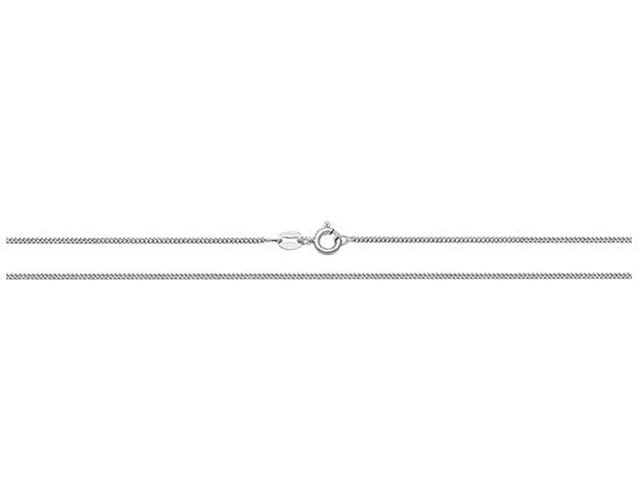 G1040/22 Silver Fine Curb Lobster Clasp Chain Jewellery - James Moore TH - Modalova