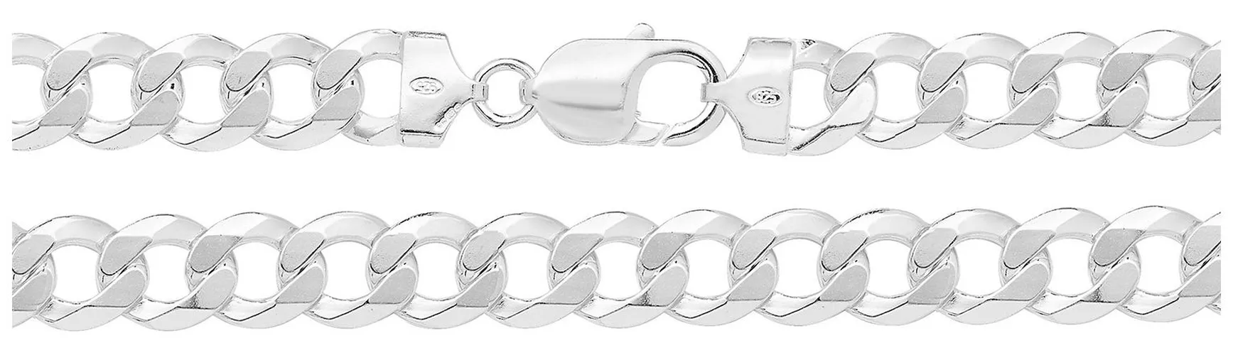 G1071/08 Flat Curb Chain 8 Jewellery - James Moore TH - Modalova