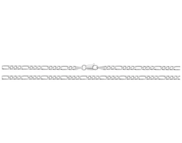 G1144/22 Silver 22" Figaro Chain Jewellery - James Moore TH - Modalova