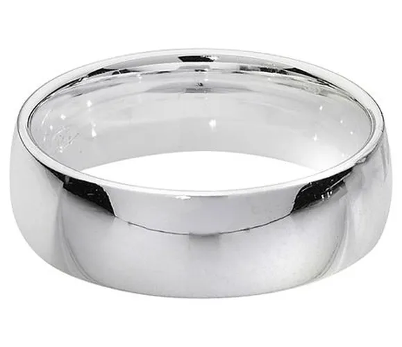 G7716/W Silver Traditional Court 6 mm Wedding Jewellery - James Moore TH - Modalova