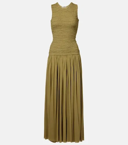 Shirred plisse maxi dress - Jil Sander - Modalova