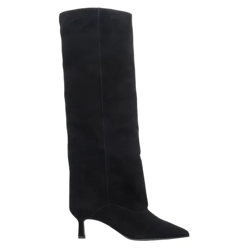 Knee-High Velour Boots - Estro - Modalova