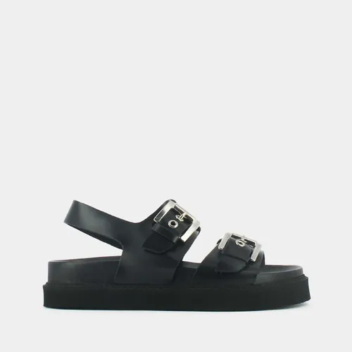 Lago Leather Sandals with Chunky Heel - JONAK - Modalova