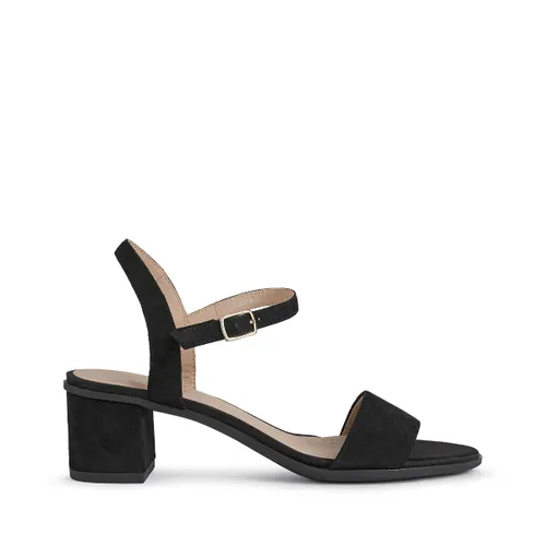 Leather Block Heel Sandals - Geox - Modalova