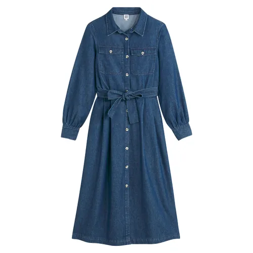 Long Sleeve Shirt Dress in Denim - LA REDOUTE COLLECTIONS - Modalova