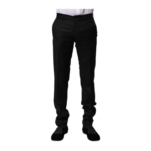 Luxury Slim Fit Dress Pants - Dolce & Gabbana - Modalova