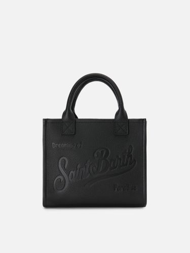 Black Pebbled Leather Vanity Medium Bag - Unisex - Mc2 Saint Barth - Modalova