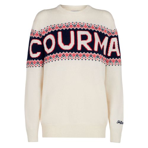 Crewneck Sweater Heron With Courma Jacquard - Men - Mc2 Saint Barth - Modalova