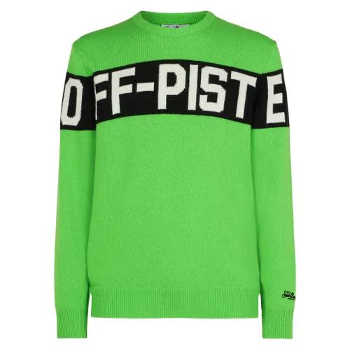 Crewneck Sweater Heron With Off-Piste Jacquard - Men - Mc2 Saint Barth - Modalova