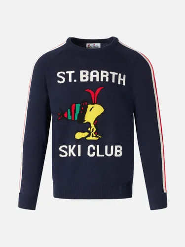 Crewneck Sweater With Woodstock Jacquard Peanuts Special Edition - Men - Mc2 Saint Barth - Modalova