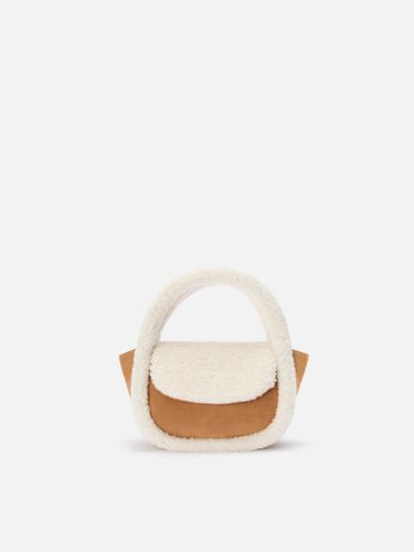 Gilda Mutton Suede Handbag Beige Faux And Shearling Bag - Unisex - Mc2 Saint Barth - Modalova