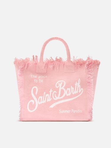 Canvas Vanity Regular Bag With Fringes - Unisex - Mc2 Saint Barth - Modalova