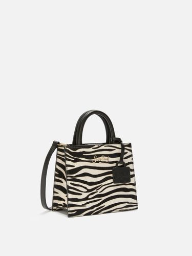 Shop Bag Mini Handbag Zebra-Print Pony Skin Leather - Unisex - Mc2 Saint Barth - Modalova