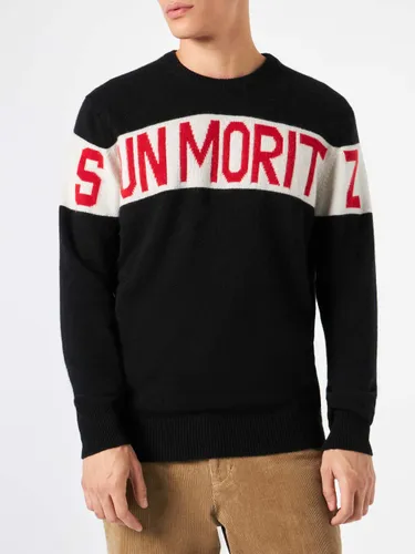 Crewneck Sweater Heron With Sun Moritz Jacquard - Men - Mc2sb - Modalova