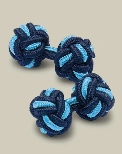 Men's Knot Cufflinks - Indigo & Light by - Charles Tyrwhitt - Modalova